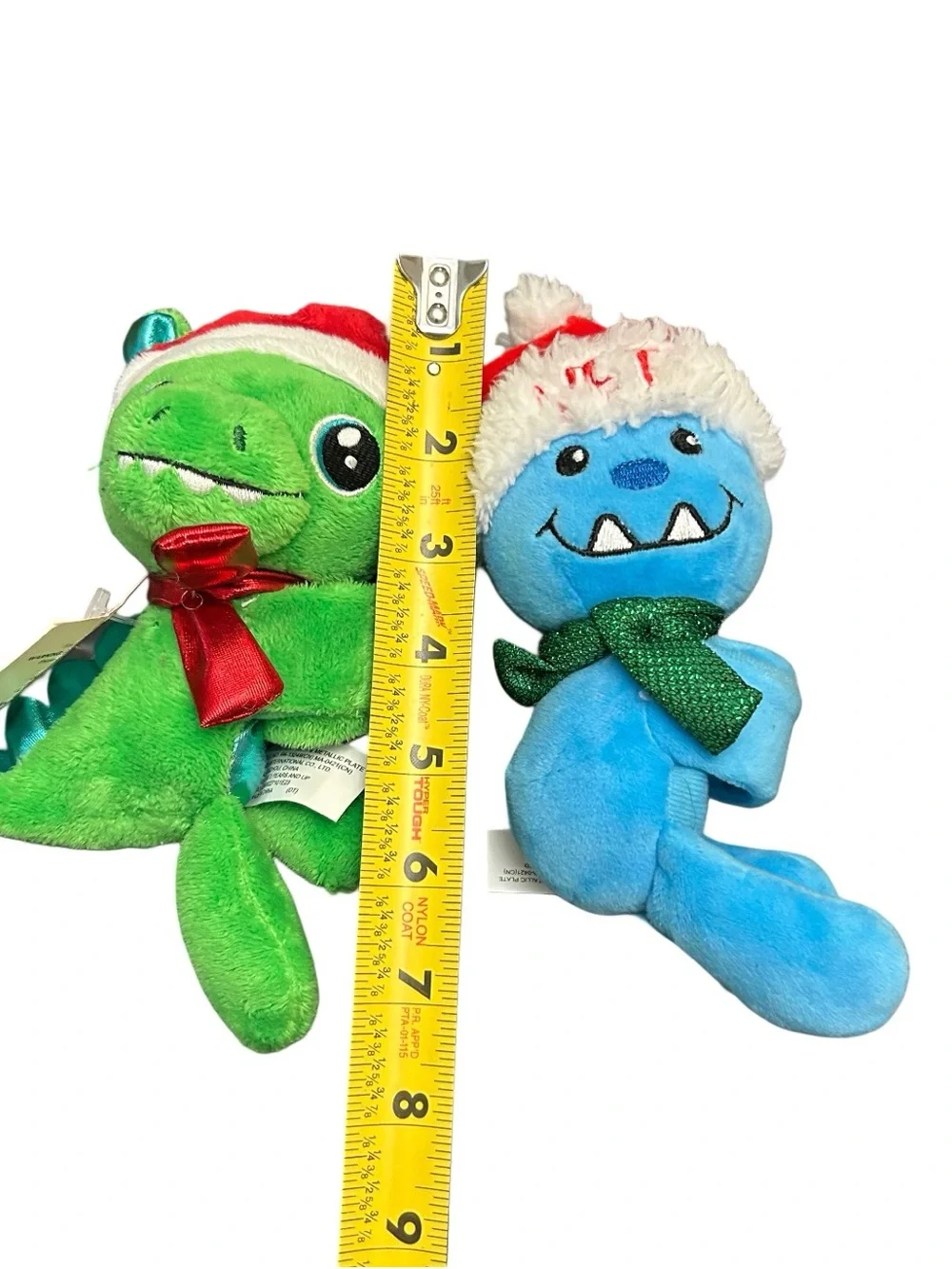 Christmas Wrist Huggers Plush Dinosaur & Yetti